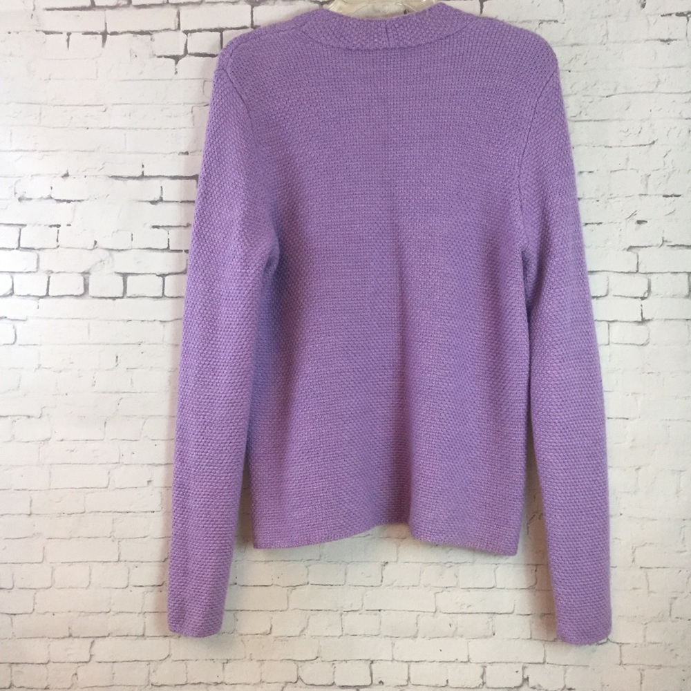 Eileen Fisher V-neck Merino Wool Sweater Sz M - Picture 4 of 8